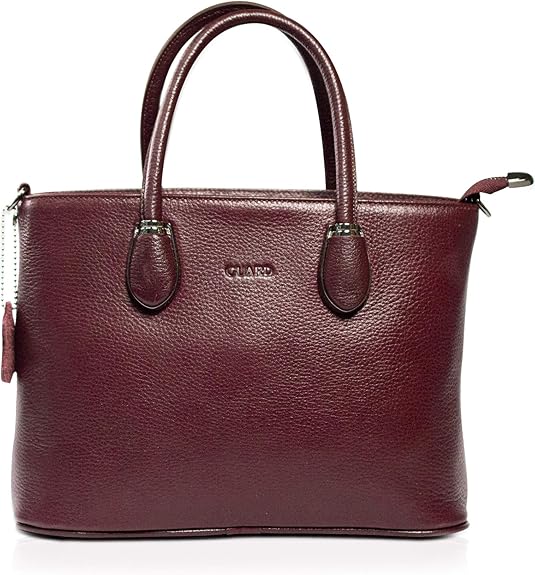 Burgundy Leather Women's Handbag Leather Bag Top Real Leather Tote Bag For Women Fashion Handbag