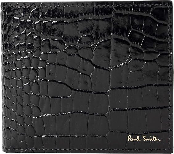 Amazon ポールスミス Paul Smith 2つ折り財布 M1a 43 Aembos 79 モック クロコ レザー ブラック 黒 並行輸入品 財布 Amazon ポールスミス Paul Smith 2つ折り財布 M1a 43 Aembos 79 モック クロコ レザー ブラック 黒 並行輸入品 財布