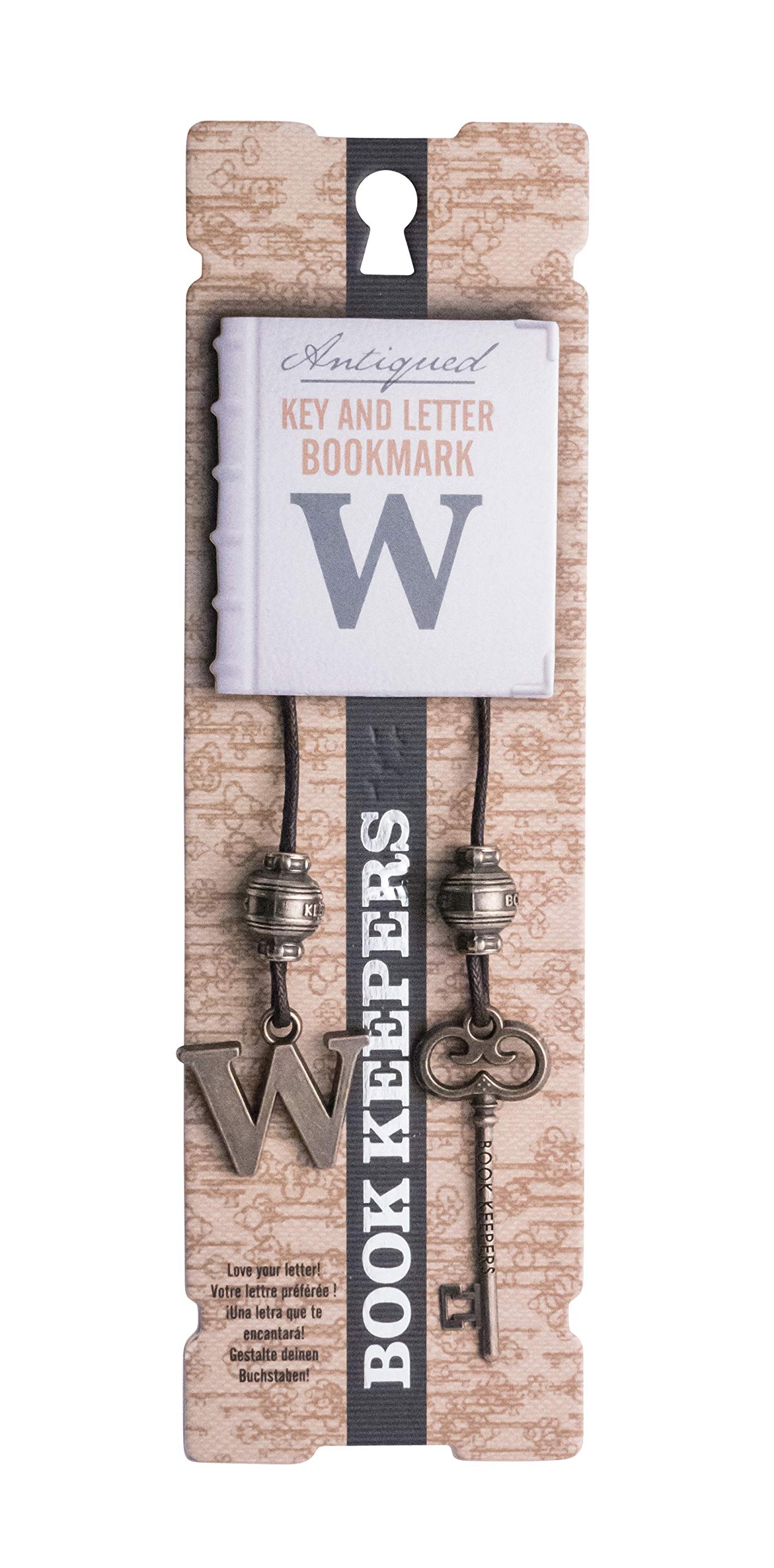 IF Book Keepers Personalised Bookmark - Letter W