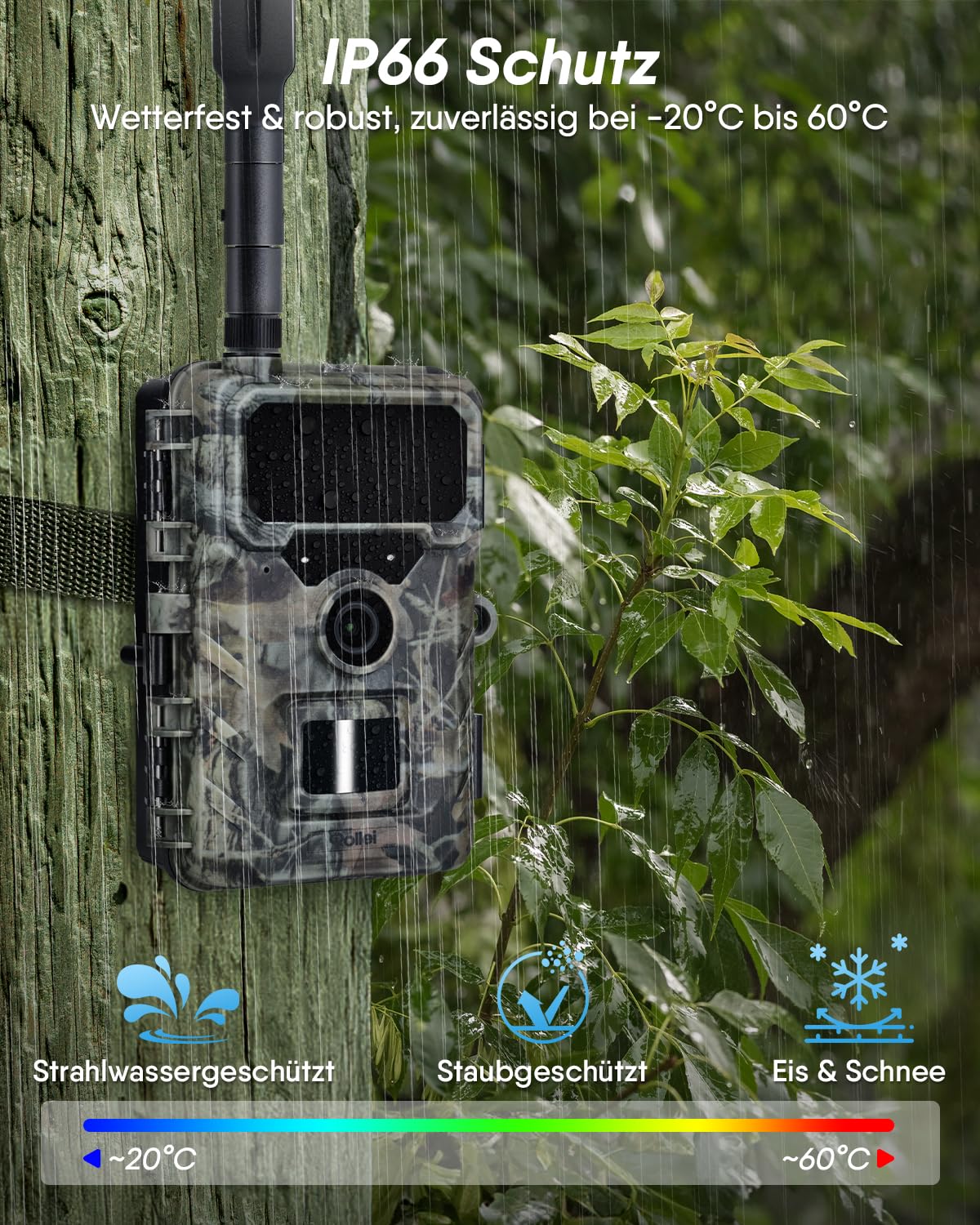 Rollei Wildkamera 4G SIMConnect 4K mit SIM Karte & Handyübertragung App 7