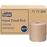 Tork Hand Towel Roll, Natural, Universal, H71, Large, 100% Recycled, 1-Ply, White, 6 Rolls x 800 ft, 7171300