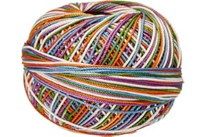 Handy Hands Lizbeth Egyptian Cotton Crochet Thread, Tatting Thread, and Knitting Thread Lace Size 10 (25 Grams 122 Yards) – HH10112, Carousel