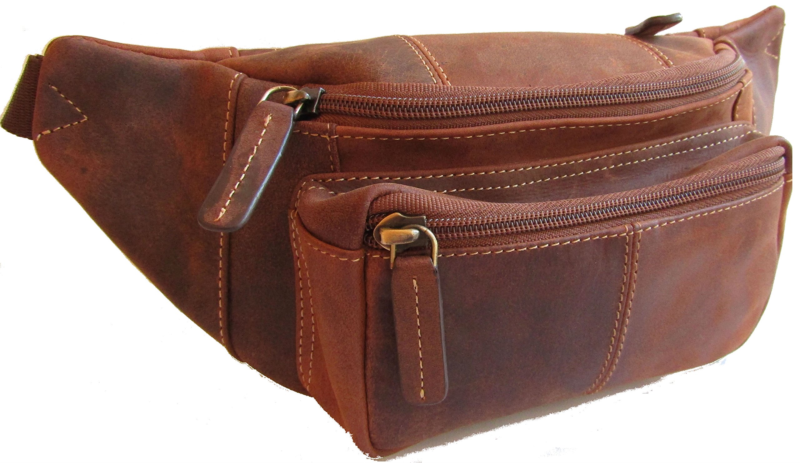 Visconti leather Bum bag (Oil Tan)