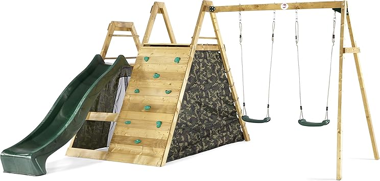 plum swing and slide