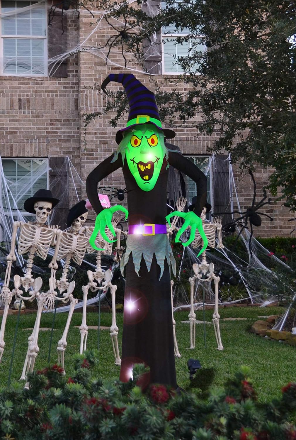 8ft Inflatable Halloween Witch Decoration Black Ghost Inflatables