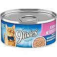 9Lives Wet Kitten Food, Meaty Paté with Real Ocean Whitefish & Tuna, 5.5 Oz. Can, (Pack of 24)