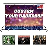 Custom Backdrop Personalized 7x5 Ft, Customized Photo Backdrop Banner with Picture Logo, Personalized Background for Photography, Gift for Birthday, Baby Shower, Christmas Decorations, Made in USA