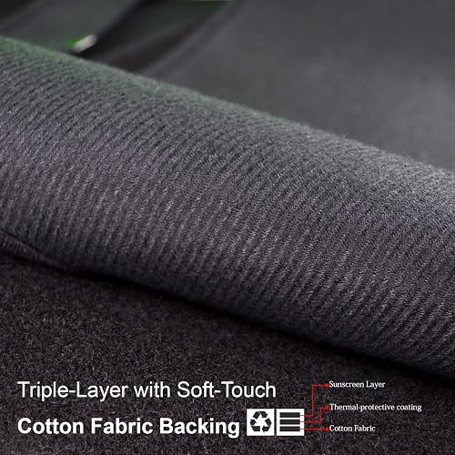 X AUTOHAUX Dashboard Cover For Toyota Corolla 2009-2013 - Gray Polyester Non-Slip Sun Protector Mat
