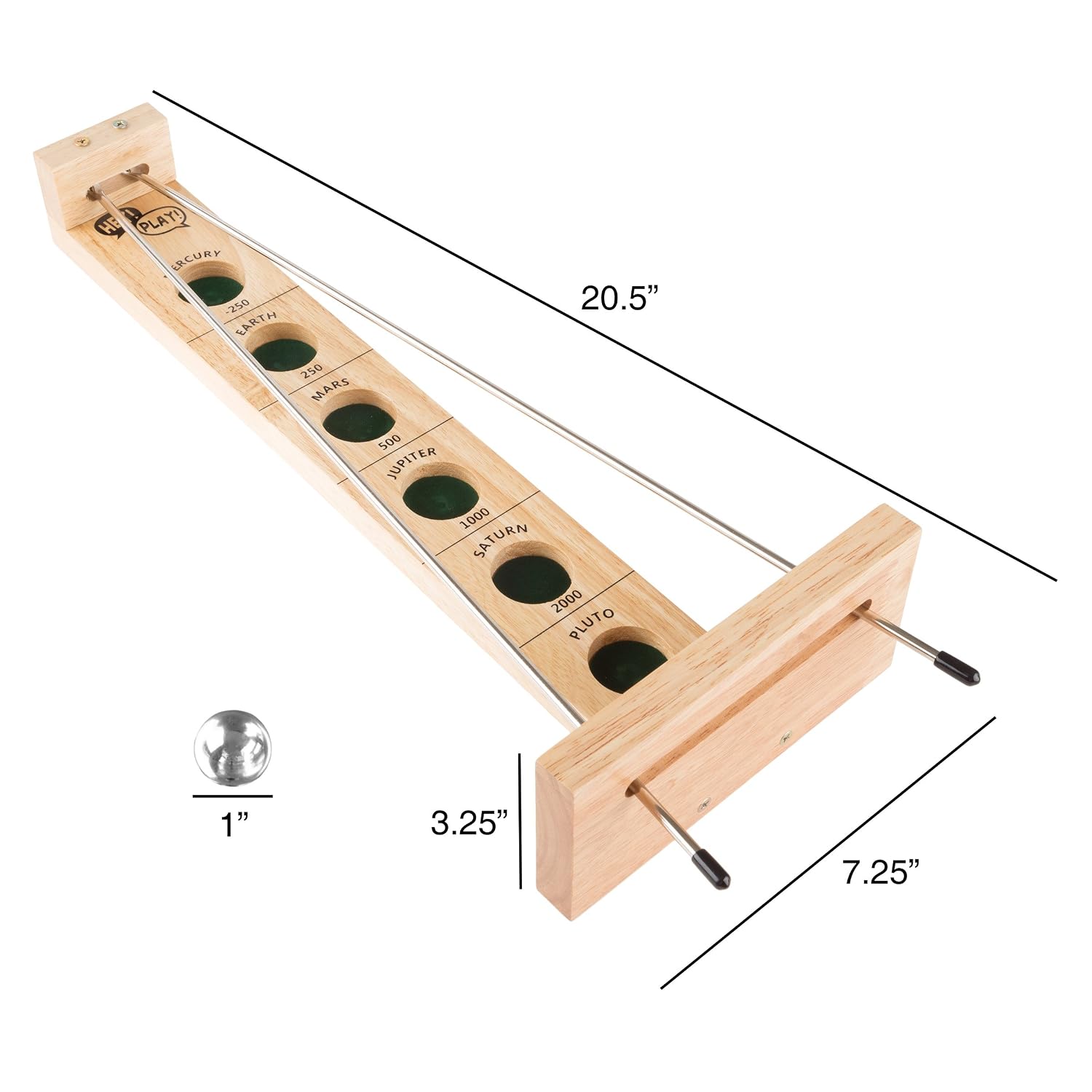 Hey Play Shoot The Moon Table Top Game Game Of Skill And Coordination Vintage Style Wooden 
