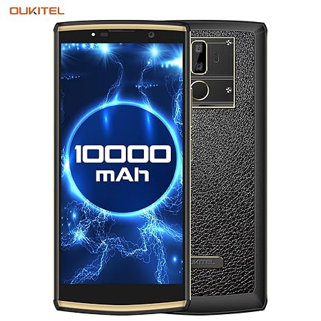 10000mAh Handy ohne Vertrag, OUKITEL K7 6 Zoll FHD+ Dual SIM Smartphone 18:9 Display 4GB RAM 64GB ROM Octa Core Android 8.1 (