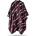 Delkinz Barber Cape Large Size with Adjustable Snap Closure waterproof Hair Cutting Salon Cape for men, women and kids - 51x59 Inch