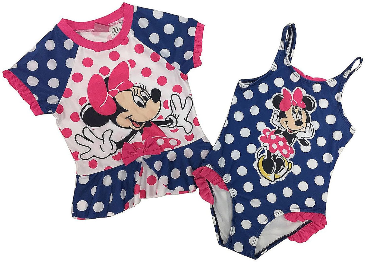 minnie mouse rash guard swimsuit