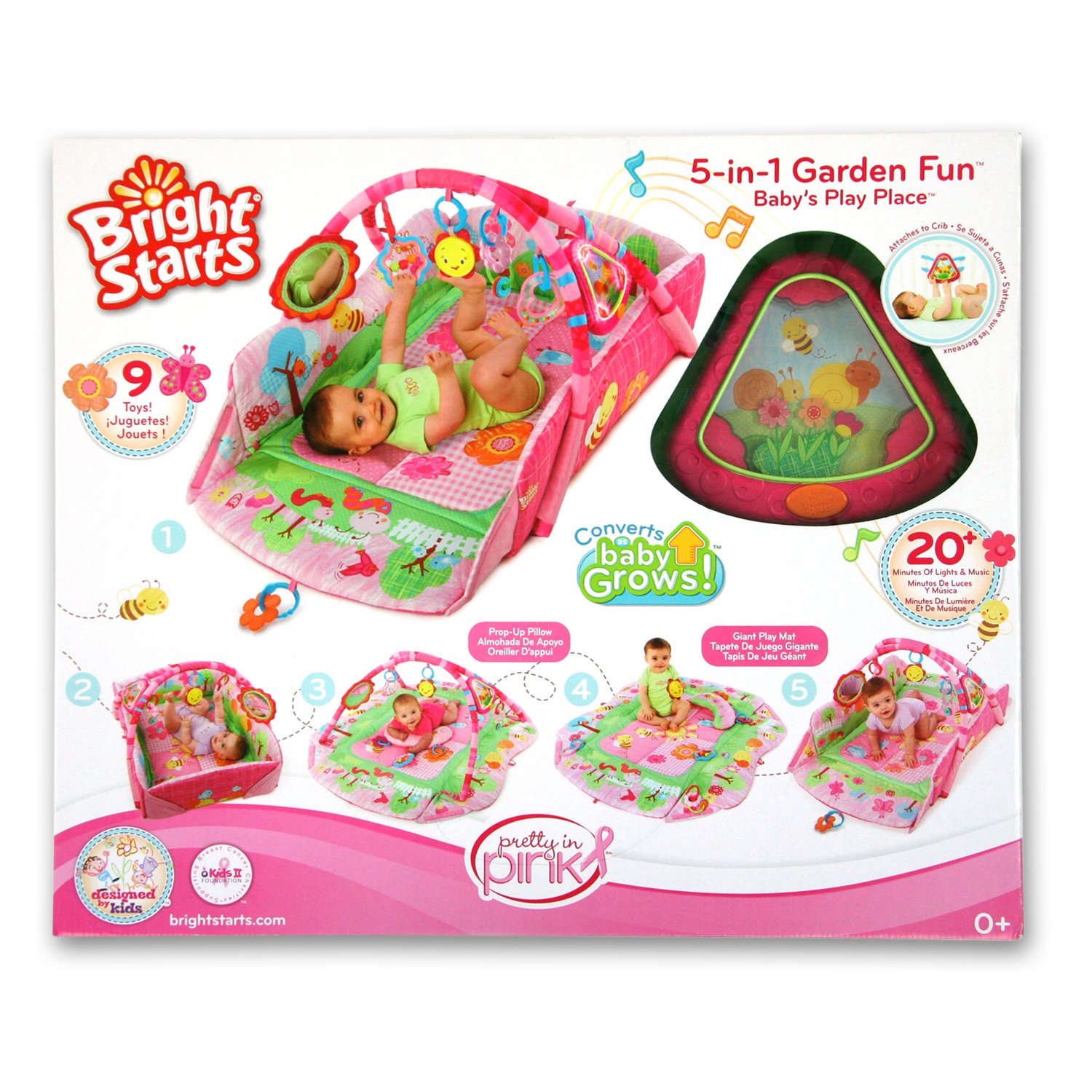 bright starts 5 in 1 pink