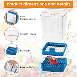 Upgraded Fruit Slicer Cup, Strawberry Slicer with