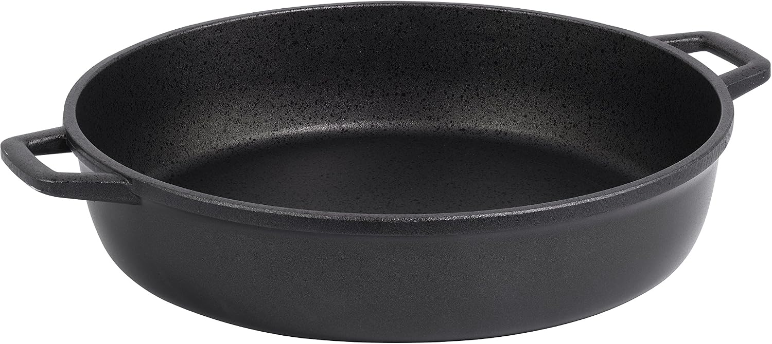 De Buyer Choc Extreme Sautepan with 2 Handles, 36 cm, Black, 45.8 x 44.2 x 11 cm