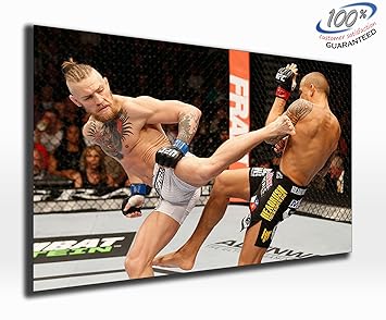 Canvas35 Leinwandbild Conor McGregor UFC Panoramabild, 127 x 51 cm, 122 cm breit x 1,5 m hoch