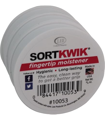 Amazon.com : LEE : Sortkwik Fingertip Moistener, 1-oz. Non-Skid