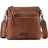 Montana West Crossbody Bag for Women Multi Pocket Cross Body Bag Purses with Guitar Strap