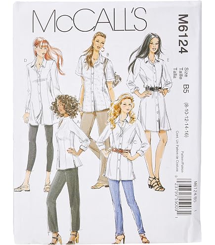 SIMPLICITY SS9748U5 Cartamodello Cucito Donna - Top Con Scollo A V E Varianti Di Maniche, Taglie U5 (16-18-20-22-24)