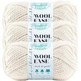 Lion Brand Yarn Wool-Ease Thick &amp; Quick Yarn, Soft and Bulky Yarn for Knitting, Crocheting, and Crafting, 3 Pack, Fisherman