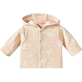 Minicoco Baby Girl Jacket 0-12M, 100% Cotton Lightweight Comfortable Infant Jacket for Spring, Fall and Cool Summer Evenings
