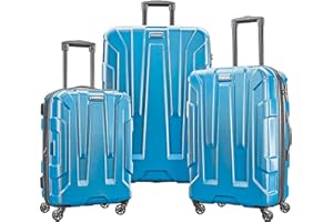 Samsonite Centric Hardside Expandable Luggage with Spinner Wheels, Caribbean Blue, 3-Piece Set (20/24/28)