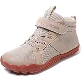 KUBUA Kids High Top Barefoot Shoes Boys Girls Minimalist Sneakers Lightweight Comfort Zero Drop Shoes Toddler Little Big Kid