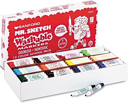 Amazoncom Mr Sketch Stix Washable Watercolor Markers