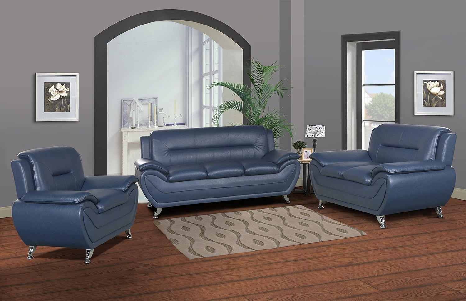 Amazon Com U S Livings Anya Modern Living Room Polyurethane