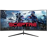 Sceptre 30-inch Curved Gaming Monitor 21:9 2560x1080 Ultra Wide Ultra Slim HDMI DisplayPort up to 200Hz Build-in…