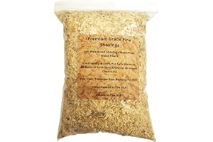 Wood Smith USA Premium Pine Bedding | Dust Free, Soft Shavings | All Natural | Chicken Coops | Animal Bedding | Small Animals | Odor Control (4 Quart)