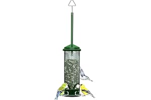 Squirrel Buster Mini Squirrel-Proof Bird Feeder for Wild Birds – 4 Metal Perches, 1 lb Seed Capacity, Chew-Proof Design, Life
