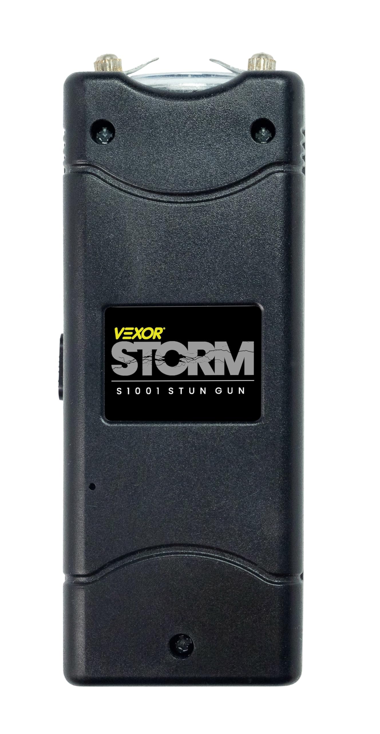 Photo 1 of Vexor Storm Mini S1001 Personal Safety Device - Compact Rechargeable with LED Light - USB Charging - Pocket Size - Safety Lock - Includes Training Guide, Steel Gray