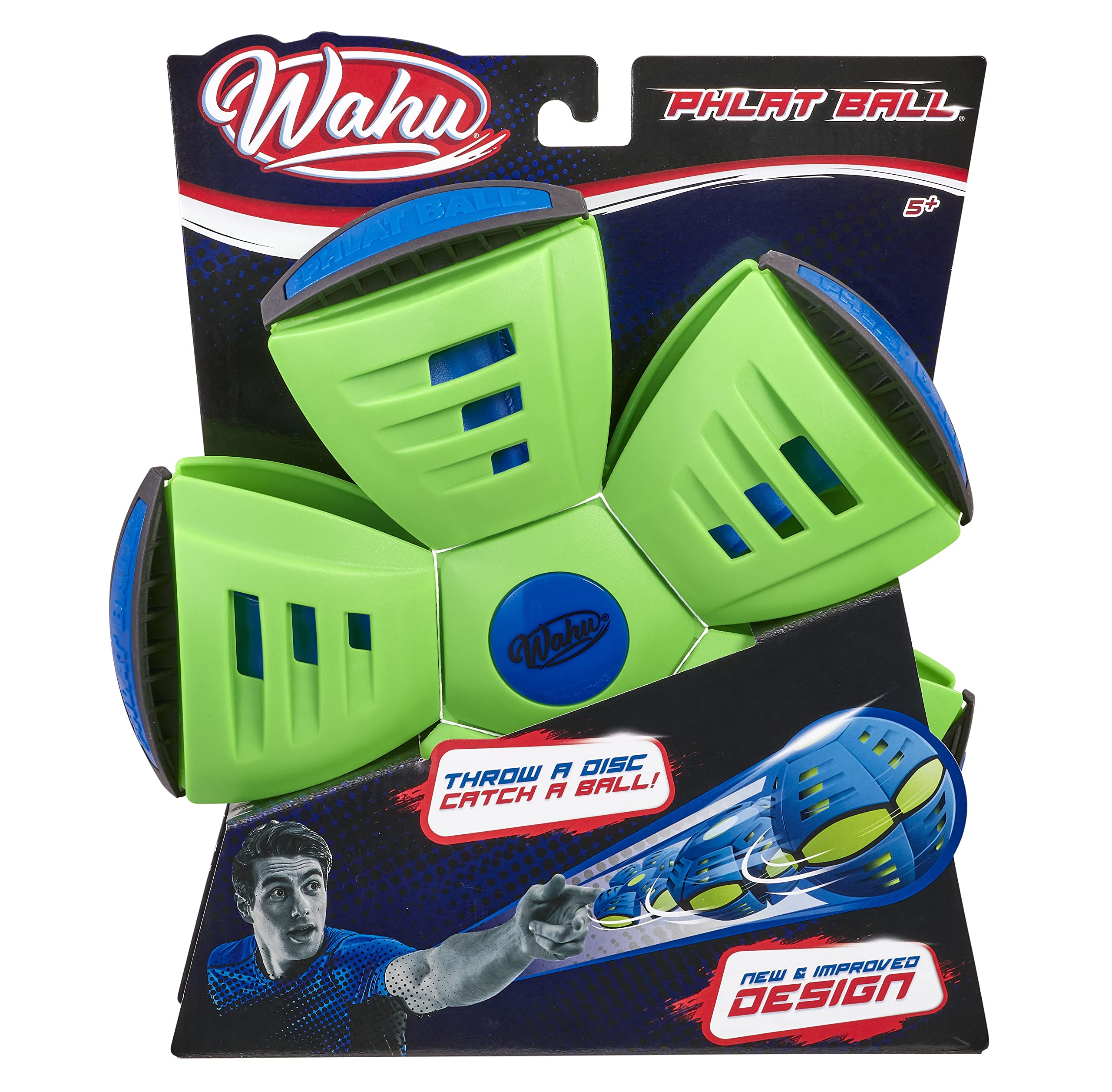 WAHU Phlat Ball Large - Green (23cm) | Throw a Disc... Catch a Ball | Perfect for the Garden or the Beach | Kids Outdoor Toys | Ages 6+