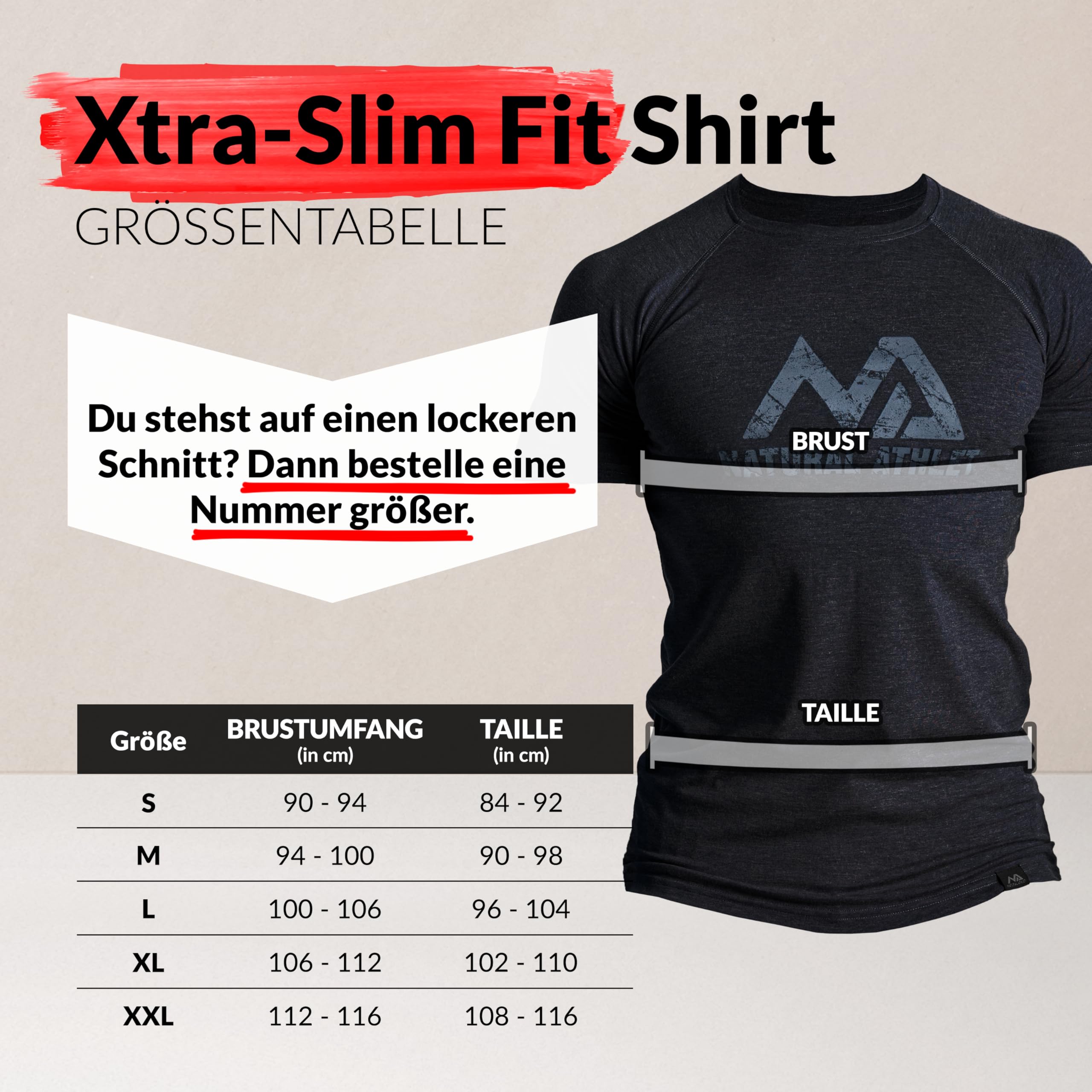 Herren Fitness T-Shirt meliert - Männer Kurzarm Shirt für Gym & Training - Passform Slim-Fit, lang mit Rundhals, Schwarz, M 4
