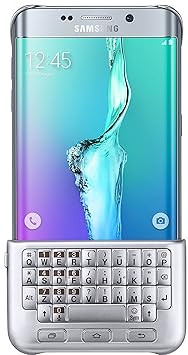 Samsung Original Galaxy S6 Edge+ Keyboard Case Cover Hülle mit Tastatur - Silber