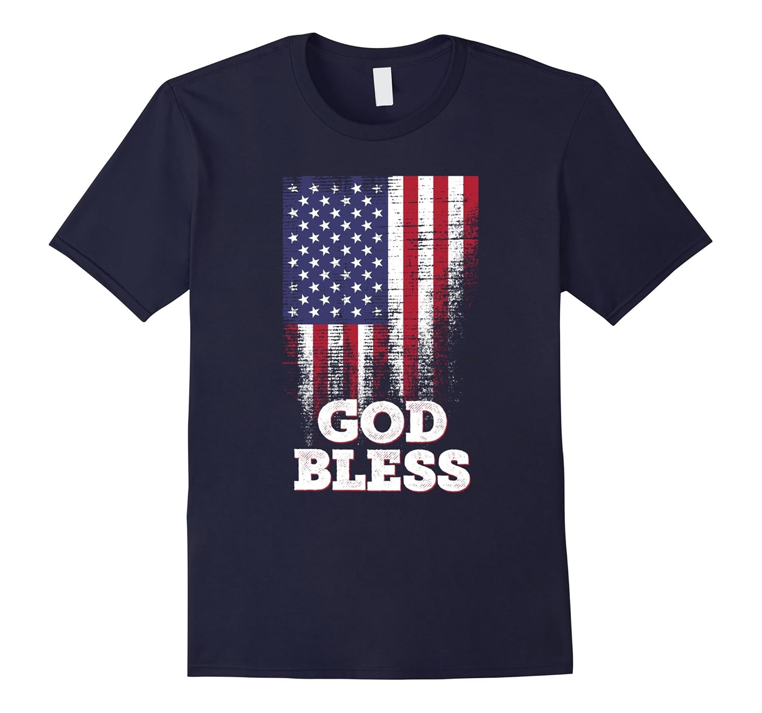 Veteran's Day God Bless American Flag Shirt-Rose