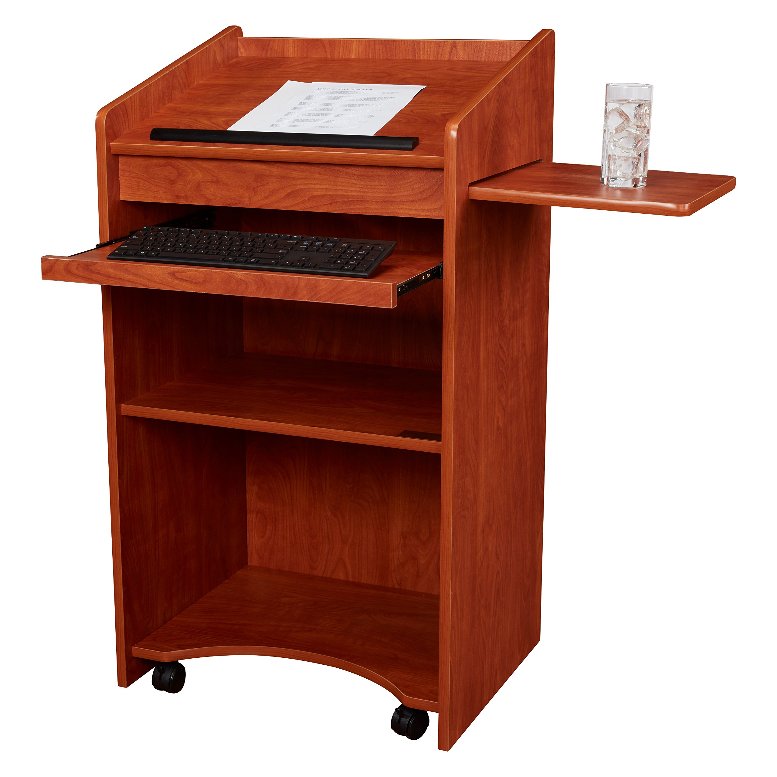 Oklahoma Sound Aristocrat Floor Lectern, Wild Cherry