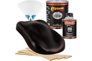 Custom Shop - Black Cherry Pearl - Hot Rod Flatz Flat Matte Satin Urethane Auto Paint - Complete Quart Paint Kit - Professional Low Sheen Automotive, Car Truck Coating, 4:1 Mix Ratio