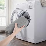 POLYTE Microfibre Hot Yoga Towel 61 x 183 cm Grey Non-Slip Grip view 6