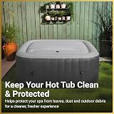 SHATCHI 6 Person Square Inflatable Spa Cover 140 x 140 cm 145 cm Tubs view 5