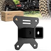 Nilight 2" Rear Bumper Tow Trailer Hitch Receiver Kit | for UTV ATV 2014-2026 Polaris RZR XP1000 XP 4 1000