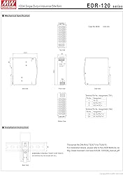 MEAN WELL EDR-120-24 Single Output DIN Rail Power
