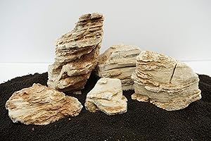 Lifegard Aquatics Aquascaping Crema Pagoda Rock Kit – Decorative Aquarium Rocks, Fish Tanks – 10 Gallon Kits