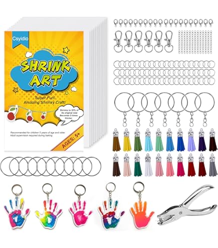 Shrink Film Shrink Art Keychain Shrink Plastic Keychain Diy