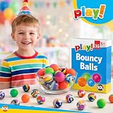 SOL 35pk Small Bouncy Balls 22mm Party Bag Fillers Kids Toys Multicolor view 5