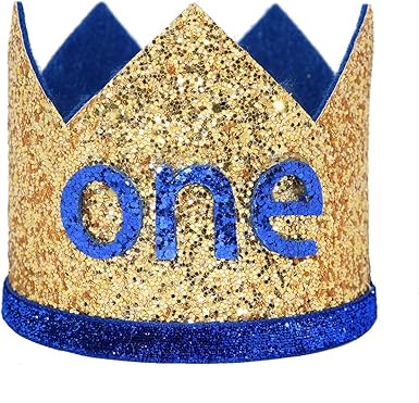 first birthday crown boy
