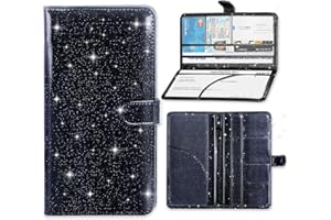 Weishenghuo Car Registration and Insurance Card Holder, Document Holder for Cards, Driver Vehicle License Document Glove Box Compartment Organizer, Car Essentials For Women