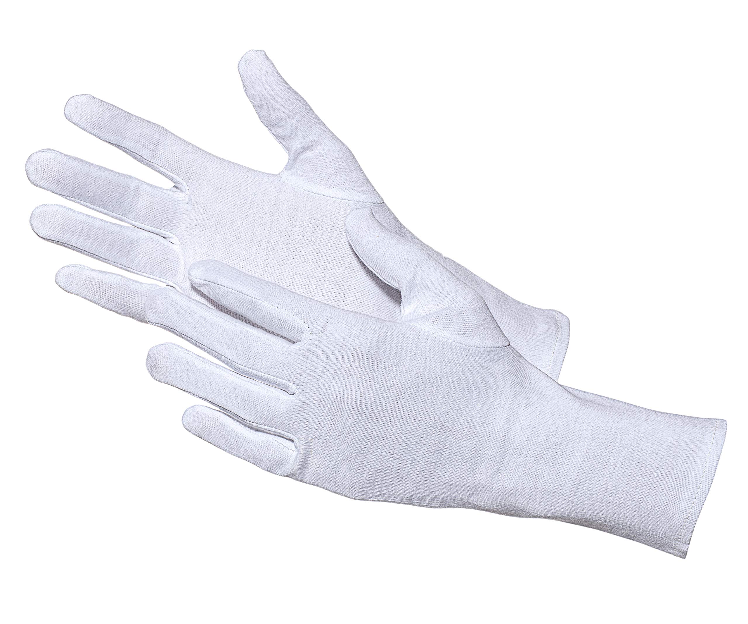 JAH Knitted Cotton/Polyamide Gloves with PVC Grip Dots – Non-Slip Grip for Warehouse, Assembly & Shipping