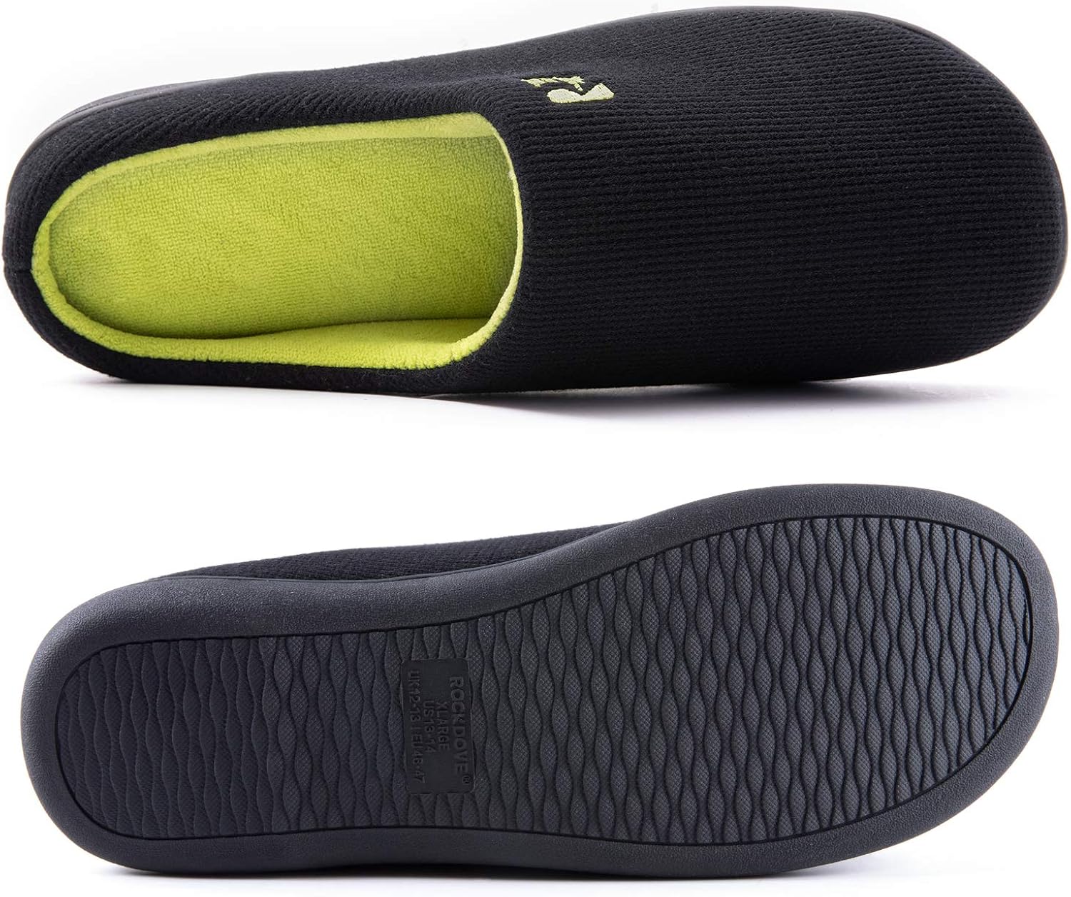  | RockDove Men's Original Two-Tone Memory Foam Slipper | Slippers